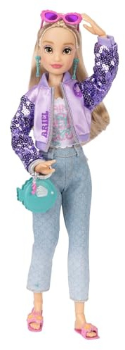 Disney ily 4EVER Fashion Dolls Ariel 30 cm / 11.5 Tall with 13 Points of Articulation, Two Complete Mix-and-Match Outfits and Glittery Mickey Ring for You!