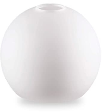ORION LIGHTSTYLE Glas Lampenschirm Ersatzglas weiß E14 Lochmaß Fassung ø 30mm