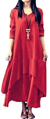 HWYBHT Women Traditional Daily Modern Cheongsam Chinese Dress Three Quarter Sleeve Robe Chinoise Oriental Dresses color5 3XL
