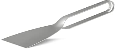 höfats - Spatola – Spatola e paletta per tagliare e mescolare il cibo e per pulire la plancha – Accessori per barbecue in 100% acciaio inox, lavabile in lavastoviglie