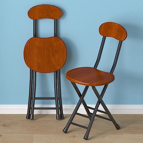 LXURY Barhocker Klappbar Platzsparend, Tragbarer Klapphocker, Klappbarer Barhocker mit Rückenlehne und Fußstütze, Geeignet für Outdoor Kitchen Shop Cafe