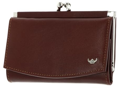 Golden Head Leder Geldbörse Colorado RFID Protect Bügelbörse 2255 Tabacco braun