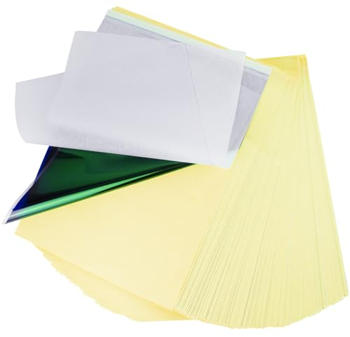 100 Blatt Schablonenpapier Tattoo INKCHUM Tattoo Transferpapier, A4 Größe Schablonenpapier Tattoo Papier zum Bedrucken