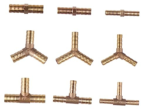 Hose Pipe tap Connector,tap Connector,9 Pcs Connector Copper Pagoda Joints Korean Stone Pot Summer Banners for Front Door Fittings Accessories Copper