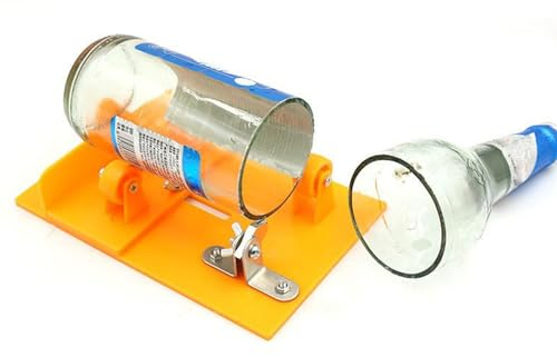 Xiixuuj Outil de coupe de bouteille de vin, kit de coupe de verre - Outil de coupe de bouteille de verre à vin,Coupe-bouteille précis de bière et de vin, outil de coupe de bouteilles rondes, outils