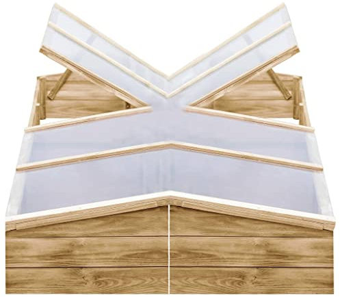 SKM Invernadero de Madera de Pino impregnada 2 uds 200x50x35 cm,Casa y jardín,Jardín,Jardinería,Invernaderos,Verde,3055328