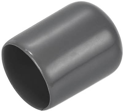 sourcing map 20pcs Rubber End Caps 16mm ID Vinyl Bolt Cap Cover Dark Grey | Thread Protectors,pvc round screw protective