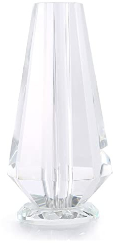 Vase en cristal transparent - Vase à fleurs en verre pour centre de table, maison, intérieur, décoration de bureau - Vase moderne de style bohème pour mariage, de pendaison de