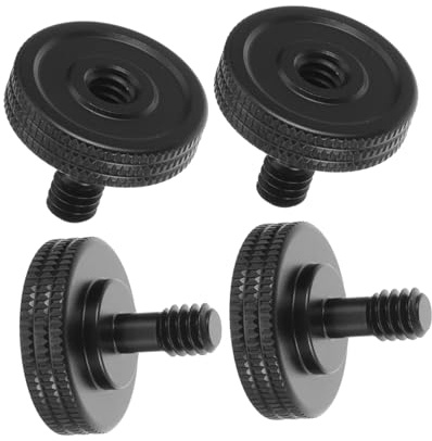 DOITOOL Viti Montaggio Della Fotocamera 1/4 a Zigrinata Set 4 Pezzi Per Treppiedi e Staffe Flash Adattatori a Sgancio Rapido Per Fotocamere Digitali Camera Robuste e Facili Installare