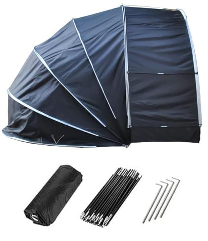 JXZDH Bike cover Bike Tent Outdoor Storage Hanging 2 in 1 Bicycle Tent Outdoor Storage for Patio Furniture, Bicycle, Motorcycle Bike Cover for Outside Bike Storage,Green(Black)