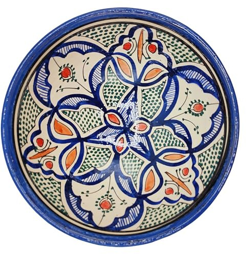 Generico Ciotola in Ceramica Terracotta Marocchina di Safi Diam. 20 cm - Eleganza e Versatilità per la Tua Tavola Etnica 2811241405 Tunisia Turchia Etnico del Mondo