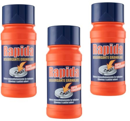 Generico Rapida Disgorgante Granulare Forte, 250 gr, Offerta da 3 Pezzi