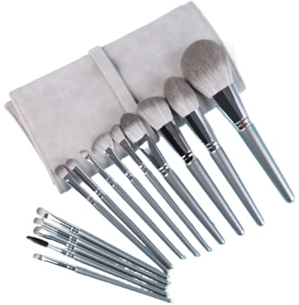 Makeupborstar set sminkborstset 14 st mjuka borst är mjuka att beröra och passar för nybörjare kosmetiska borstar (lägg till en borstväska)