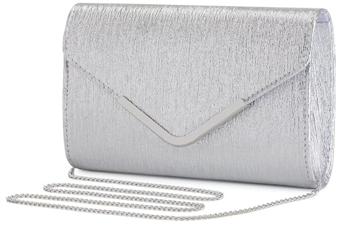 BAIGIO Abendtasche Damen Glitzer Damen Clutches Blau Brauttasche Elegante Clutch Schultertasche Tasche für Hochzeit Party Cocktail