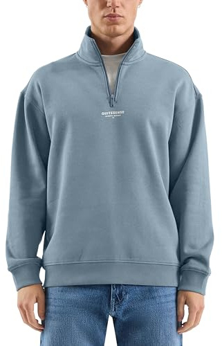 QS Herren Sweat-Troyer Sweatshirt