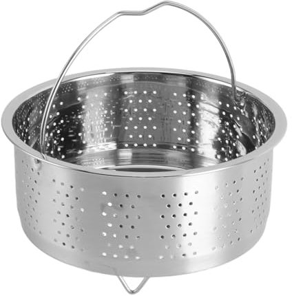 Efficient Sugar Removal Stainless Steel Steam Basket Premium Stainless Steel Versatile Use Steam Basket with Handle Insert Beneficial for Cooking Ideal for Fitness Enthusiasts (20cm)