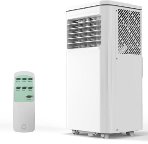 GarveeTech Portable Air Conditioners, 10000 BTU Air Conditioner Portable for Room up to 450 Sq. Ft., 3-in-1 Portable AC Unit with Digital Display, Remote Control, Window Installation Kit, 24H Timer