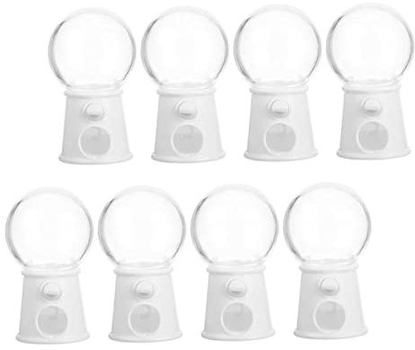 WEKAMOS 8 Piezas Mini Máquina Expendedora de Dulces Plástica para Dispensador de y Ligero Juguete Reutilizable para Diversión y Desarrollo Infantil