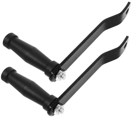Gogogmee 2pcs Heavy Duty Galvanized Iron Boat Hand Winch Handle Replacement with Ergonomic Grip Smooth Crank Mechanism for Trailer Jack Truck Camper and Towing