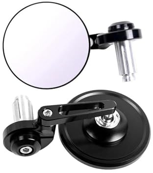 MKSZY Specchietti Retrovisori Universali per Moto Specchietti Retrovisori Rotondi Specchietto Retrovisore per estremità del Manubrio per Leoncino