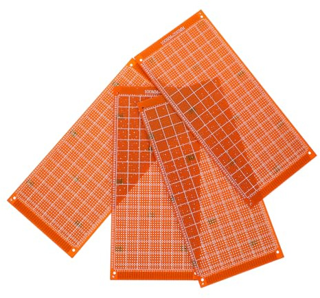 UPKOCH 4pcs Insulated Pcb Circuit Boards for DIY Electronic Projects Prototyping Soldering with Breadboards for Small-scale Circuits and Component Mounting