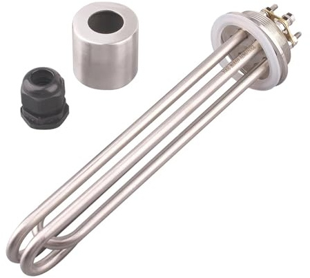 2 Brewing Heating Element 220V/380V 3kw 4.5kw 6kw 9kw 12KW SUS304 Immersion Water Tubular Heater(Only heater,6kw L250MM)