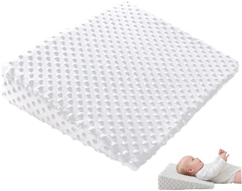 Peosaard Almohadas de Lactancia, Almohada de Cuña para Bebé para Recién Nacido, Almohadas de Lactancia Anchas y Estables para Materna, Almohada para Recién Nacido Anti Reflujo con Protuberancias Sen