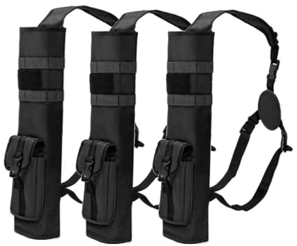 Upgraded Outdoor Oxford Archery Arrow Quiver – Multifunctional Tactical Arrow Bag, Shoulder Hanged Adjustable Hunting Quivers