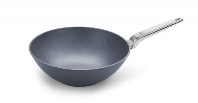 Woll, Diamond Lite Pro Guss-Wok 30 cm, 10 cm hoch, nicht für Induktion