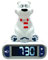LEXIBOOK Polar Bear Digital Alarm Kids with Night Light Snooze, Childrens Clock, Luminous, White, One Size