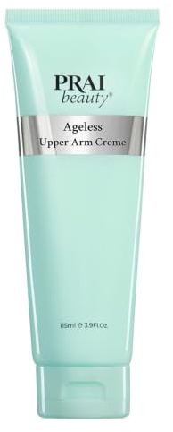 PRAI Ageless Upper Arm Creme 115ml - Advanced Firming & Anti-Ageing Body Cream - Moisturising & Tightening Lotion - With Caffeine & Caprylic/Capric Triglycerides - Tones Loose, Saggy Skin - Mint Scent