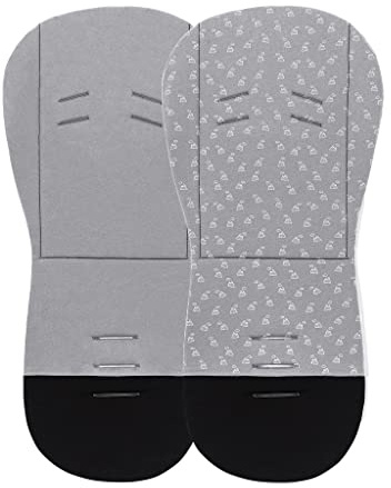 Petite&Mars Foamy Memory Foam Liner * Sitzeinlage * Universal Sitzauflage für Kinderwagen, Buggy * Anti-Stoß * Baumwolle (Anthracite Hills)