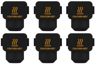 6 Stück A1/A1 Mini Silikonhüllen Extruder Heizblock Isolierhülle | Hochtemperaturbeständige Hotend Silikonhüllen für Bambu Lab 3D Drucker Zubehör