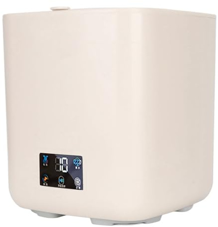 Lavadora Pequeña Portátil, Lavadora Integrada, Lavadora Completamente Automática con Secadora, Pantalla Táctil LCD, Secadora de Gran (Enchufe europeo de 100 a 240 V.)