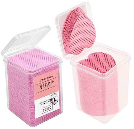Healeved 400blätter Nagellackentferner-pads Fusselfrei Für Nägel Und Wimpernverlängerungen Baumwoll Tücher Zum Entfernen Von Nagellack
