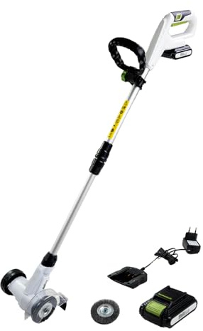 TRUTZHOLM Akku Fugenreiniger 20V inkl. Akku 2.0Ah wechselbare Fugenbürsten Teleskopstiel