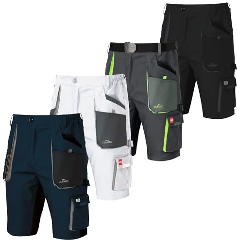 Art.Master Arbeitsshorts Herren Stretch Arbeitshose kurz mit 8 Taschen - Bequeme Sommer Männer Arbeitshosen mit Strechbund - pflegeleicht für Handwerk Garten Hobby Montage BAU Freizeit Kfz Industrie