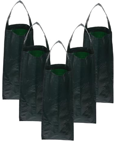 EPIGEIST 5piezas Bolsas De para Fresas De Unidades Maceta Invertida para Jardinería Tomates Verduras y Flores Colgantes