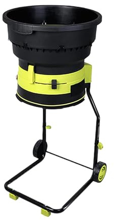 LwiftGal Broyeur De Feuilles éLectrique Haute Puissance, Broyeur De Jardin 2500 W avec Roues, Broyeur De Feuilles De Jardin Efficace pour Le Nettoyage De La Cour 30mpowercord