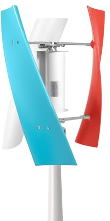 400 W 12 V turbina eolica, generatore automatico di turbine eoliche verticali da giardino con controller, turbina eolica a spirale a basso rumore, generatore di energia eolica a 3 fogli per barche