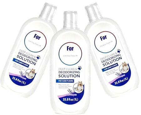 Solution Nettoyante Parfumée À La Lavande 1000 Ml, Compatible Avec Tineco Les Aspirateurs Robots Toutes Séries, Nettoyant Liquide For Sols En Bois Dur Et Carrelage, Au Parfum Frais.(3pcs (1L))
