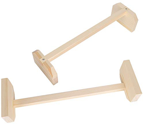 Fockety Support en Bois Durable pour Poules, 2 Pièces, Support de Perchoir pour Poules, Fournitures pour Animaux de Compagnie, Jouet Naturel, de Perchoir pour Grands Oiseaux, 15,7 X 4,7 X 3,1