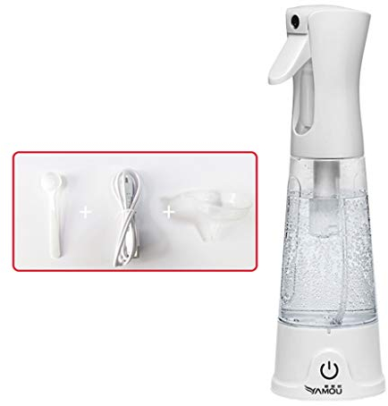 Cleaner Générateur d'hypochlorite, Eau d'acide hypochloreux Faisant la Machine, Spray de stérilisation de désinfection Portable avec cuillère doseuse et Petit Entonnoir