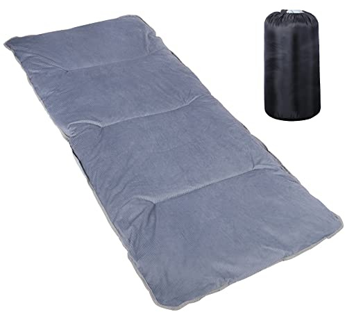 Redcamp XL Matelas de lit de Camping, Matelas de Camping épais en Coton Doux et Confortable Matelas Simple, Gris