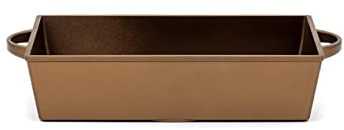 Luchetti Padelle In Alluminio Antiaderente Rettangolare 25x35 per Induzione e Forno. Padelle Professionali Antigraffio