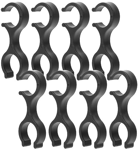Langlaufstock Verbinder 8 Wanderstockclips Fixclips Trekkingstöcke Rohrclips Sticks Stöcke Walker Zubehör 8 Clips Halterung Wanderstöcke