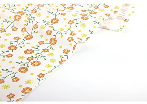 Dailylike DDF168 Baumwolle Stoffe, Schmetterling und Blume, 14m