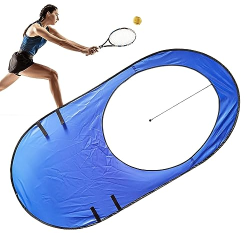 Monozoz Tennisnetz-Zielscheiben, faltbare Netzausrüstung für Outdoor-Indoor-Training, Tennis-Trainingsziel, Schlagzubehör, Schläger-Trainer, Übungsfenster für Anfänger