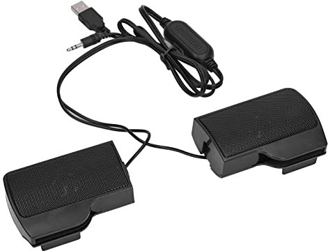 Miokycl Altavoces para Ordenador Portátil, Monitor con Cable Alimentado por USB, Barra de Sonido, Sonido Estéreo con Clip de Pantalla para Monitor, Notebook, Tabletas y TV