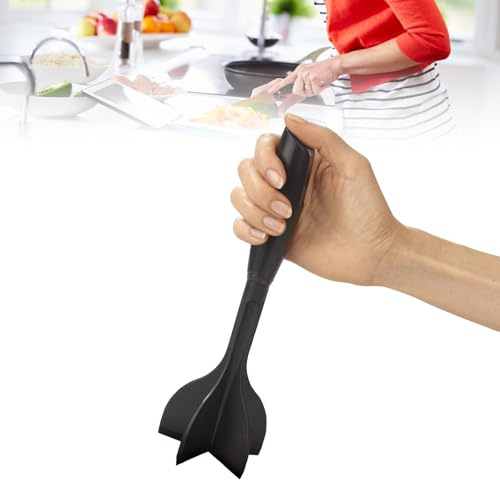 Triturador de carne con 5 cuchillas de Nylon, utensilio de cocina antideslizante y resistente al calor, corta y desmenuza alimentos con facilidad, apto para carne de res, pavo y papas